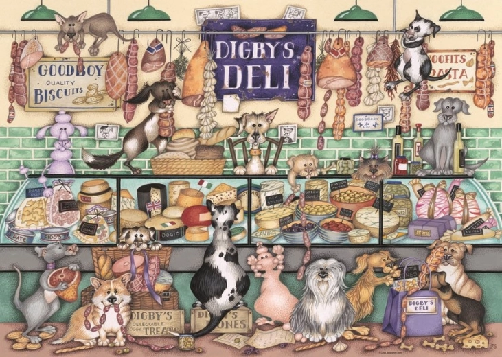 Ravensburger Puzzle Digbys Wurstwaren und tierisches Vergnügen 1000 Teile