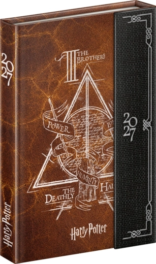 Notique Wochenplaner mit Magnetverschluss Harry Potter – Heiligtümer des Todes 2027 (11 × 16 cm)