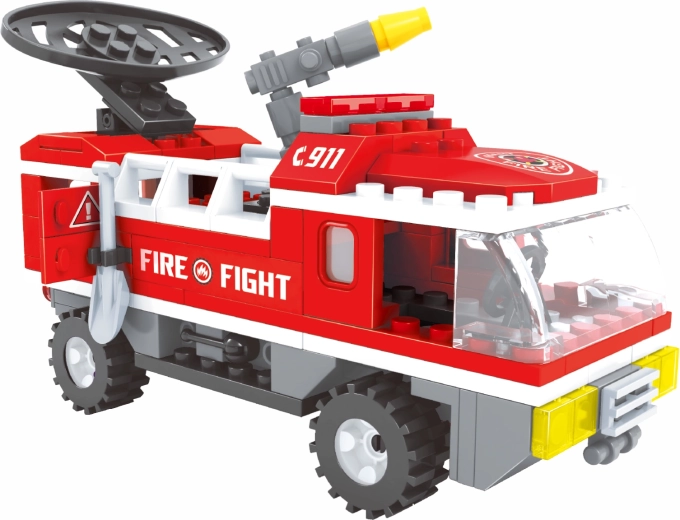 Feuerwehrfahrzeug bereit zum Einsatz