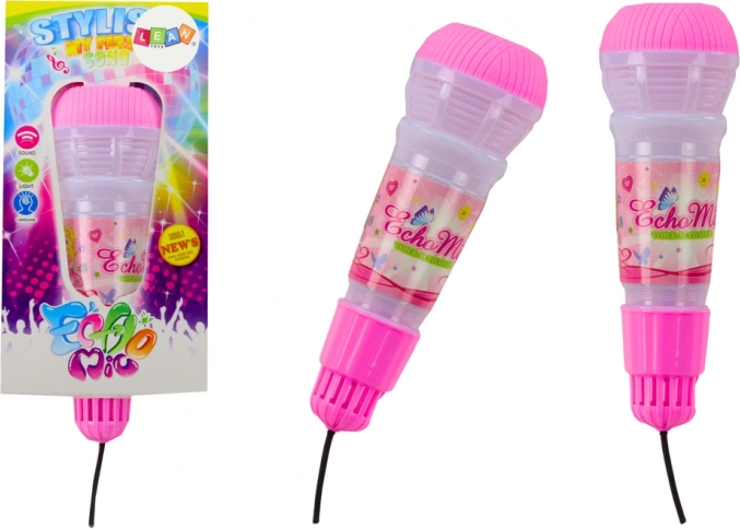 Kindermikrofon mit Echoeffekt, rosa oder blau