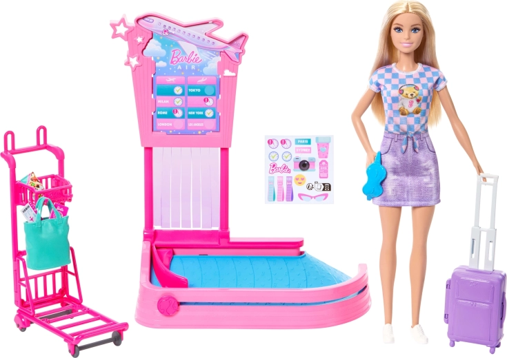 Barbie-Puppe „Malibu“ bereit zur Reise