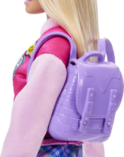 Zu öffnender Rucksack für Schulutensilien