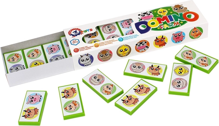 Domino Bauernhoftiere in der Schachtel