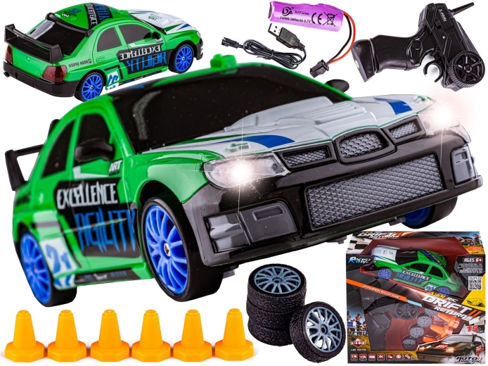 RC Drift-Auto 1:24 4WD 2,4 GHz grün