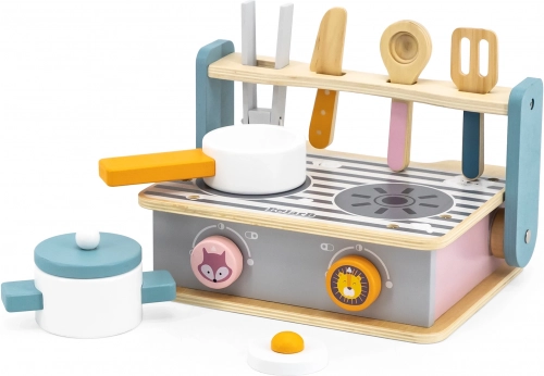 VIGA klappbare Holz-Spielküche und Grill