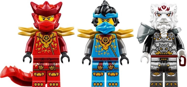 Drei Minifiguren für epische Kämpfe