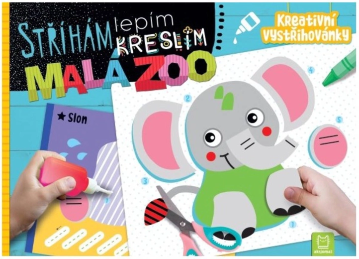 Ich schneide, klebe, zeichne – kleines Zoo-Kreativbastelbuch