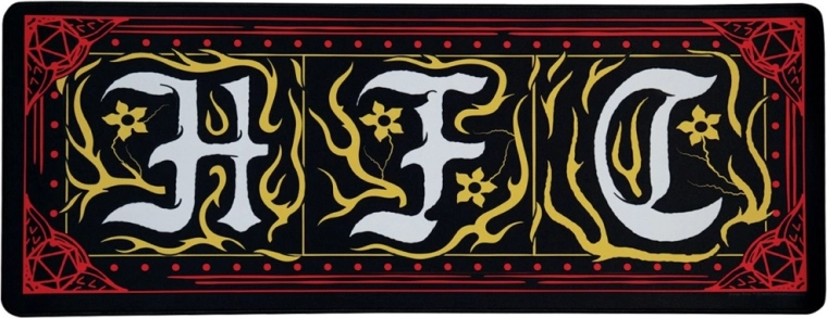 Stranger Things Hellfire Club Set Schreibtischunterlage und Untersetzer