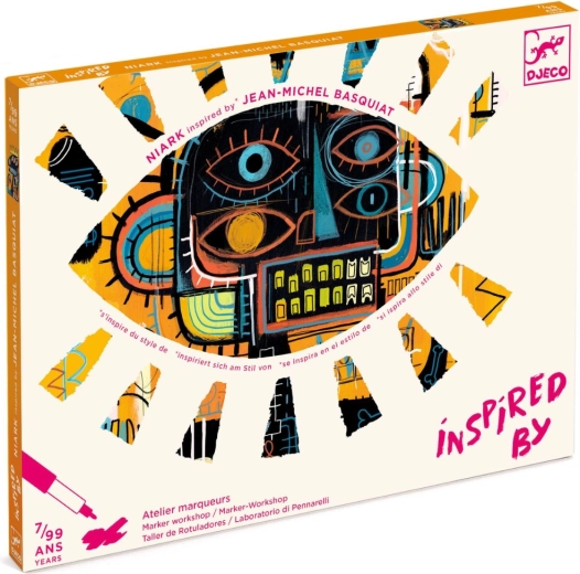 Djeco Kreativset Brooklyn – Street-Art-Poster und Skizzenhefte mit Filzstiften