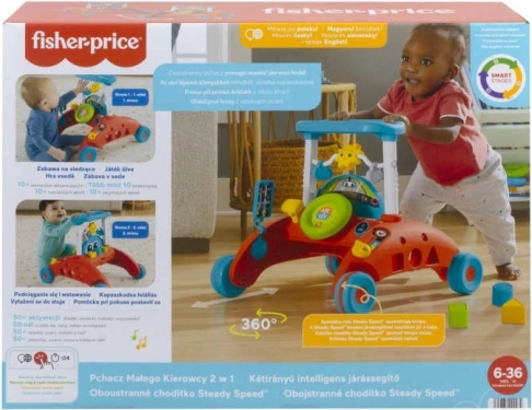 Lern & Lache! 2-in-1 Lauflernwagen für kleine Fahrer