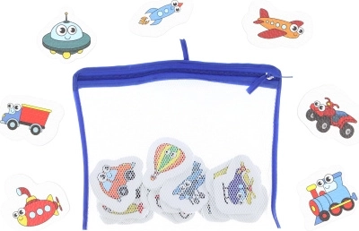 Badeaufkleber Verkehrsmittel für Kinder – für Badewanne und Pool