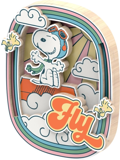 Farbige mehrschichtige 3D-Dekoration