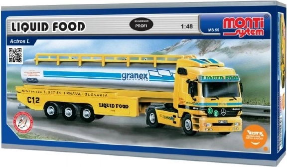 Bausatz MONTI SYSTEM MERCEDES‑BENZ Actros Liquid Food Tankwagen 1:48