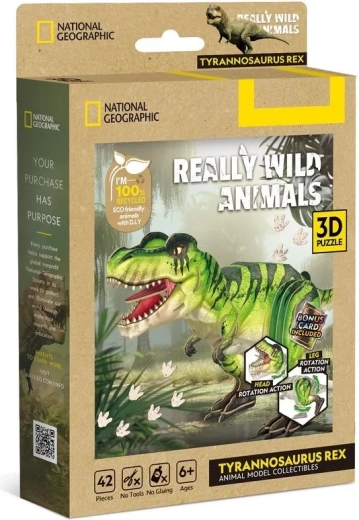 CubicFun 3D-Puzzle National Geographic Tyrannosaurus rex mit 42 Teilen