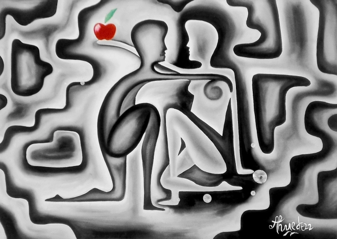 Enjoy Puzzle Adam und Eva 1000 Teile