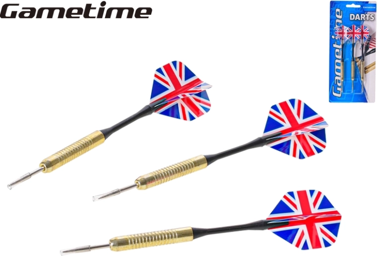 Gametime Metall-Darts 15 cm, 3 Stk.