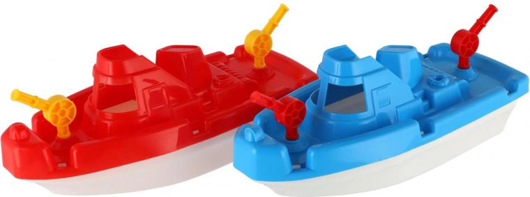 Plastisches Fischerboot für Wasser, 2 Farben, 28 cm