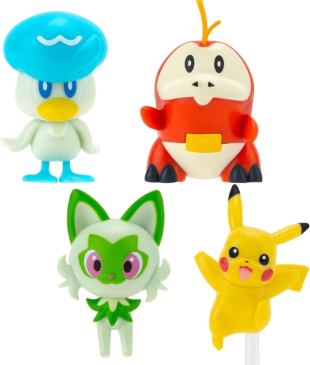 Vier beliebte Pokémon in einem Set