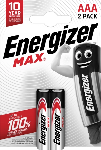 Energizer Max AAA Alkalibatterien 2 Stk.