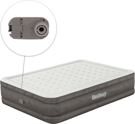 Integrierte Elektropumpe für komfortables Aufpumpen