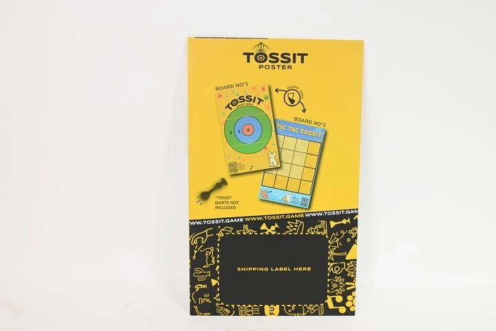 TOSSIT doppelseitige Zielscheibe 2in1 – Tic-Tac-Toe und Dartscheibe