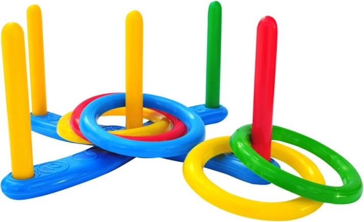 familiäres Geschicklichkeitsspiel mit Korb und Ringen Serso – für drinnen und draußen