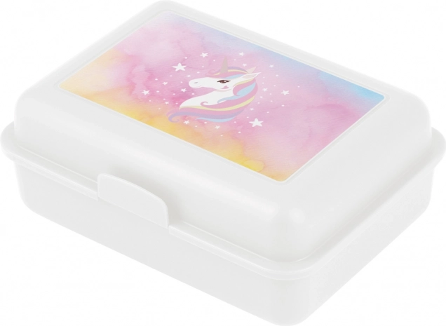 Snackbox mit Rainbow Unicorn Motiv