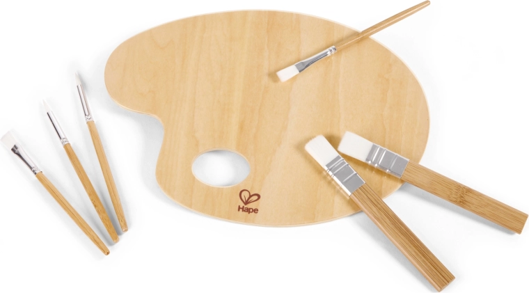 Malpalette mit Pinseln für Kinder