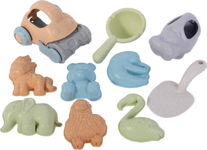 Kreatives Spielen mit Förmchen und Werkzeugen