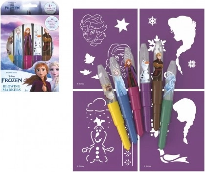 Blasstifte mit Schablonen Die Eiskönigin