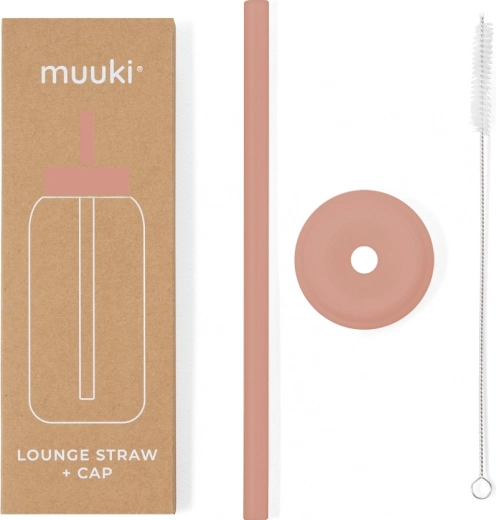 Strohhalm und Deckel im Muuki Lounge Stil - Canyon Clay