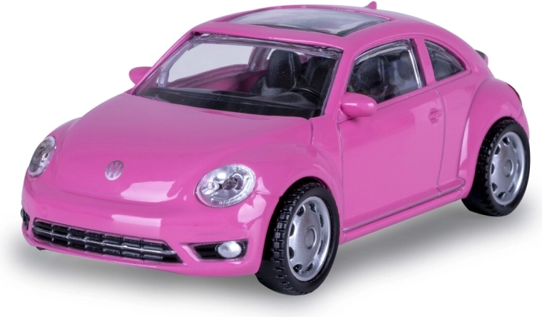 Metallmodell Volkswagen Beetle, rosa, im Maßstab 1:43