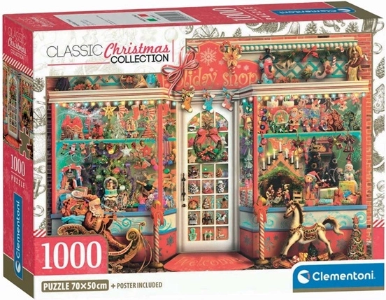 Clementoni Puzzle Compact 1000 Teile Holiday Shop