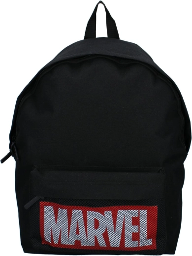 Ikonisches Marvel-Design und praktische Fronttasche