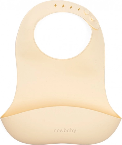 Silikonlätzchen New Baby beige 28 cm