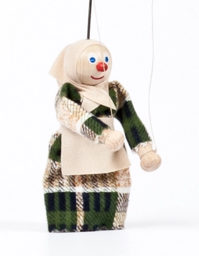 Gerlich Holzmarionette Oma Anežka 12 cm