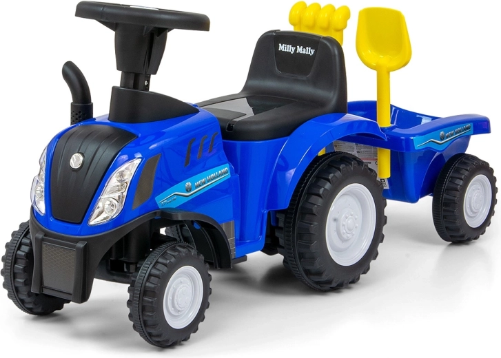 Rutschfahrzeug Traktor NEW HOLLAND T7 mit Anhänger – blau