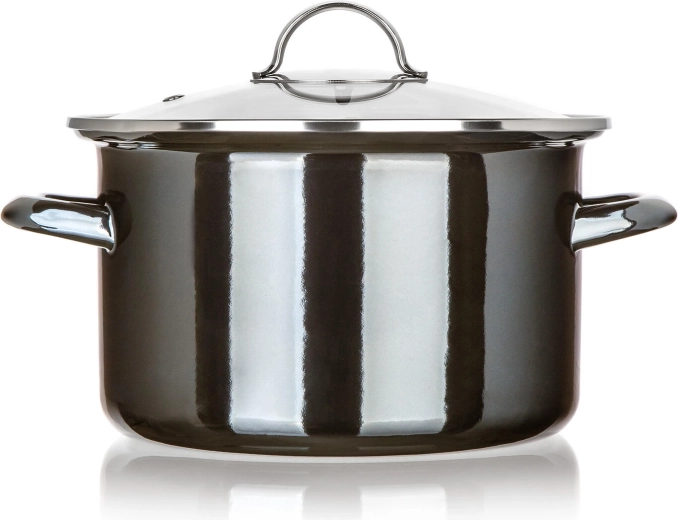 Widerstandsfähige Emaille und komfortable Griffe