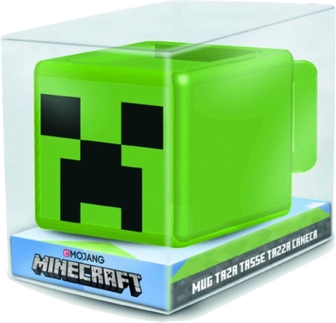 Lizenzierte 3D-Tasse MINECRAFT Creeper 440 ml