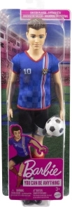 Fußballpuppe Ken im blauen Trikot