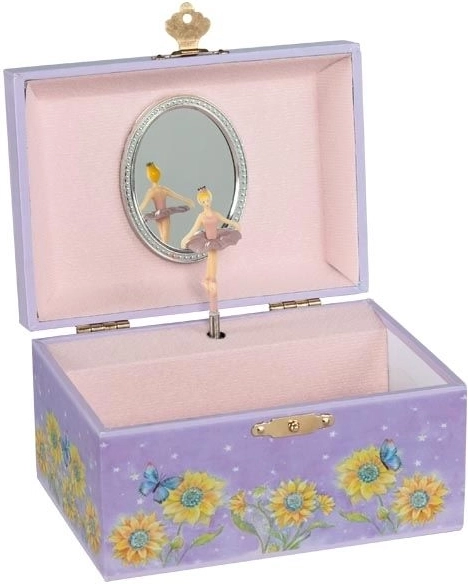Musikschatulle GOKI Pixie mit Sonnenblume – Melodie Schwanensee