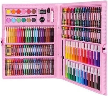 Kreativset im Koffer, 168-tlg. – Rosa