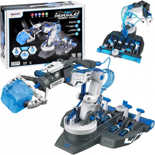Hydraulischer Roboterarm 3in1 Bausatz für Kinder ab 8 Jahren 220 Teile