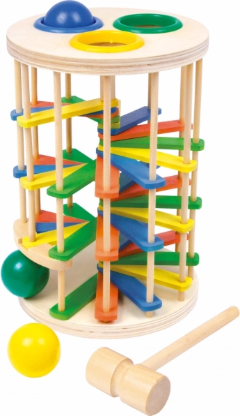 Small Foot Hammer-Spiel Turm mit Kugeln