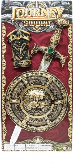 Bronze Schwert- und Schildset 47 cm