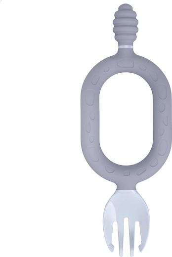 2in1: Beißring und Kindergabel