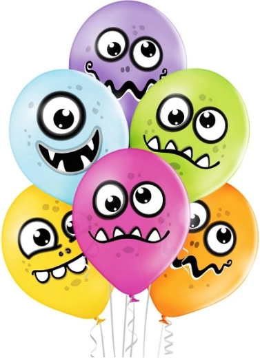 Latexballon Belbal 12" fröhliche Monster – 1 Stück