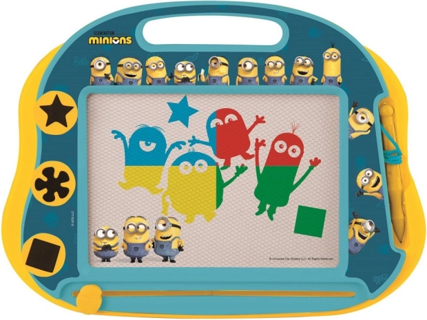 Mehrfarbige magnetische Maltafel mit Stempeln MINIONS von Lexibook