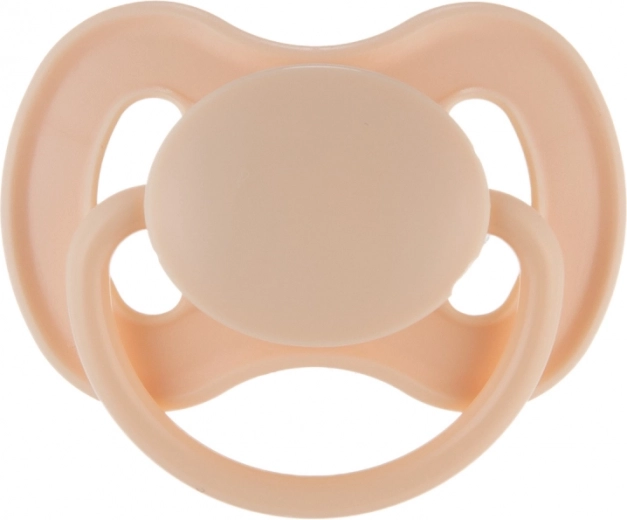 Canpol babies Kautschukschnuller Kirschform NUDE 6–18 Monate, cremefarben