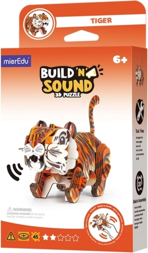 3D-Puzzle MierEdu Baue und lausche – Tiger